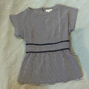 Never worn. Navy and white womens top